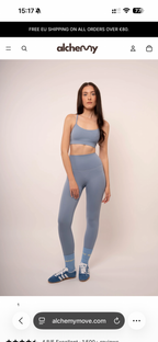 Set blue latte - top + legging